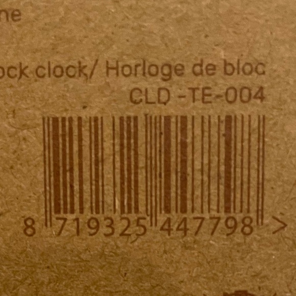 Block Clock Cube Alarm Clock Marble White Gray Cloudnola Bedroom College Dorm - Picture 9 of 14